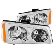Load image into Gallery viewer, ANZO 2003-2006 Chevrolet Silverado 1500 Crystal Headlights Chrome