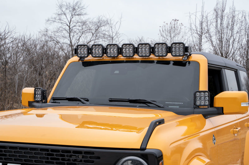 Diode Dynamics Bronco SS5 Pro CrossLink Windshield - Yellow Combo Lightbar Kit