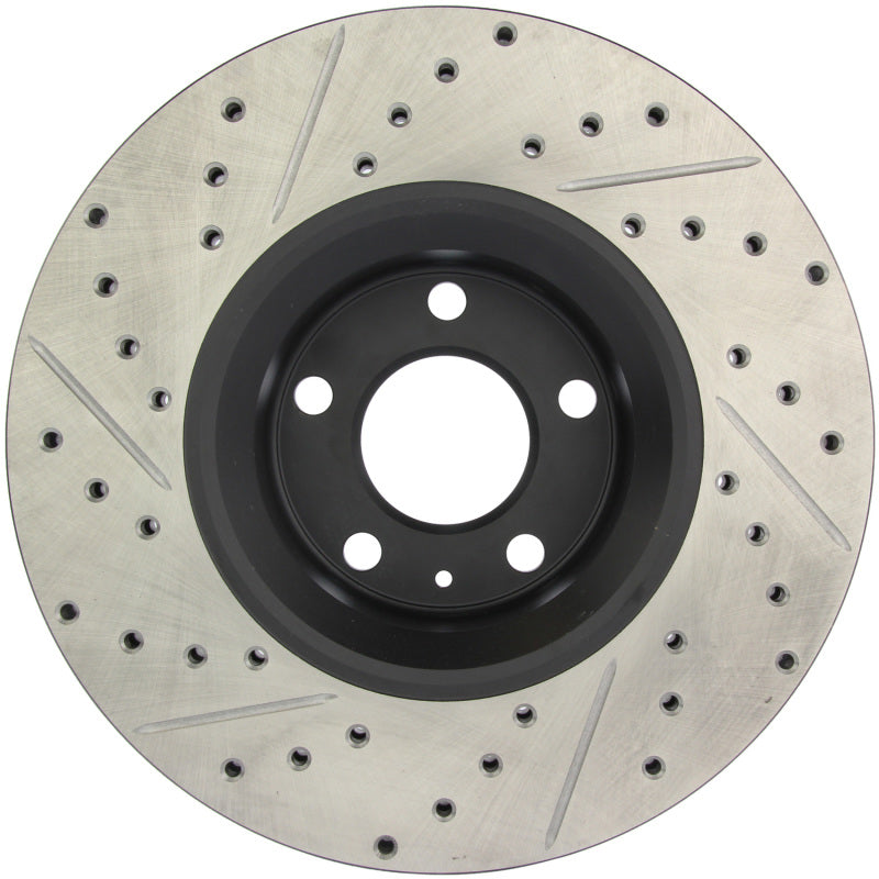 StopTech 05-10 Audi A6 (Not Quattro) / 05-08 A6 Quattro 3.2L Slotted & Drilled Left Front Rotor