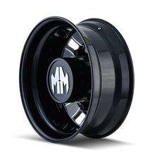 Load image into Gallery viewer, Mayhem 8180 BigRig 22x8.25 / 10x285.75 BP / 169mm Offset / 220.1mm Hub Rear Blk/Milled Spokes Wheel