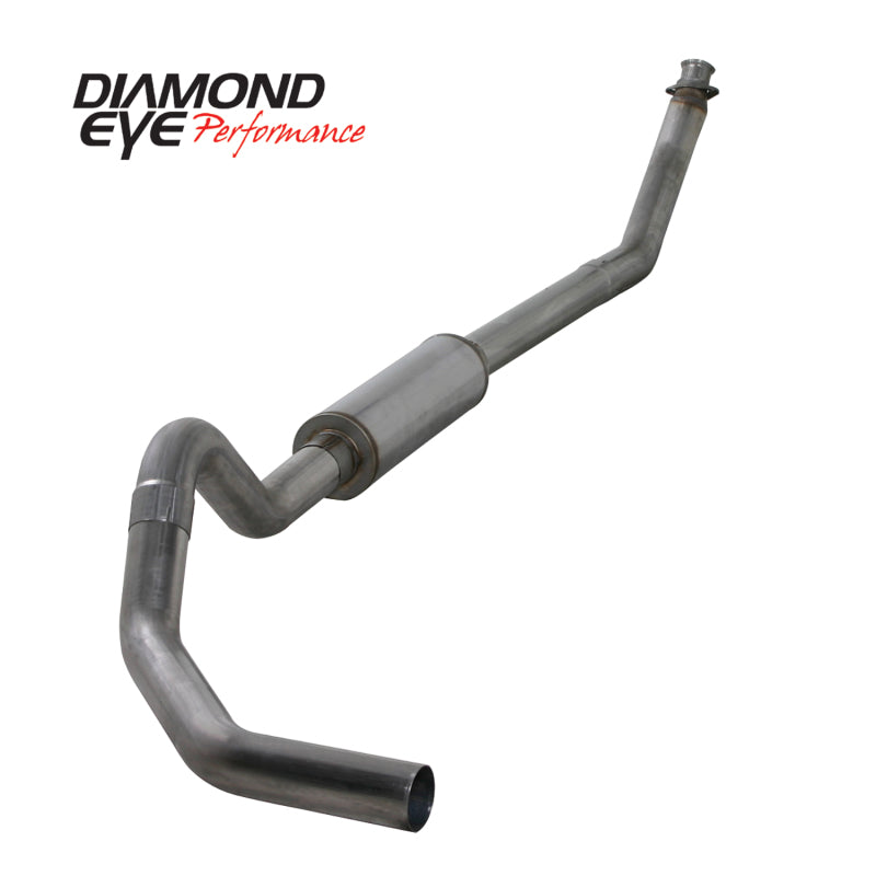 Diamond Eye KIT 4in Turbo Back SGL SS: 98.5-02 DODGE CUMMINS 5.9L