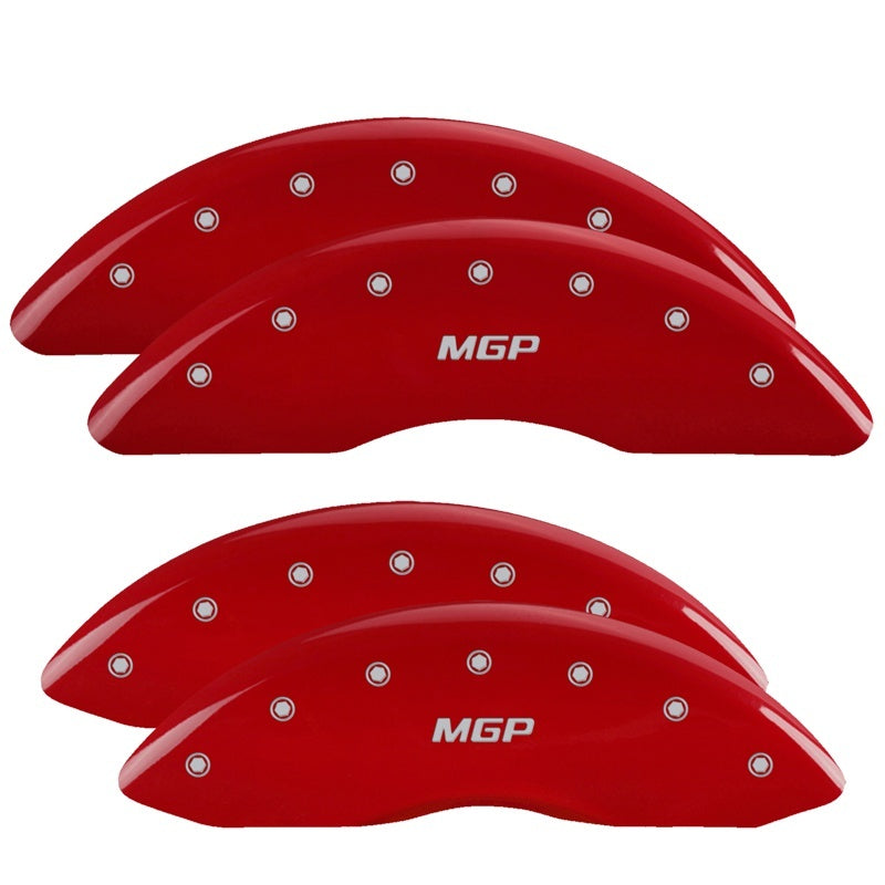 MGP 4 Caliper Covers Engraved Front & Rear Hemi Red finish silver ch