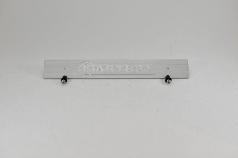 Kartboy Front License Plate Delete - Silver