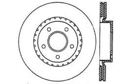 StopTech 1/02-05 Infiniti G35 (alloy disc) / 6/02-05 Nissan 350Z Slotted & Drilled Right Front Rotor