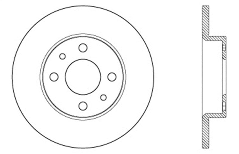 StopTech Slotted & Drilled Sport Brake Rotor