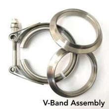Load image into Gallery viewer, Ticon Industries 2in Titanium V-Band Clamp Assembly (2 Flanges/1 Clamp)
