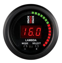 Load image into Gallery viewer, Autometer Stack Instruments 52mm Wideband Air-Fuel Ratio (LAMBDA) Gauge - Black