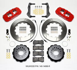 Wilwood AERO4 Rear Kit 14.25in Red 2014-Up Challenger w/Lines