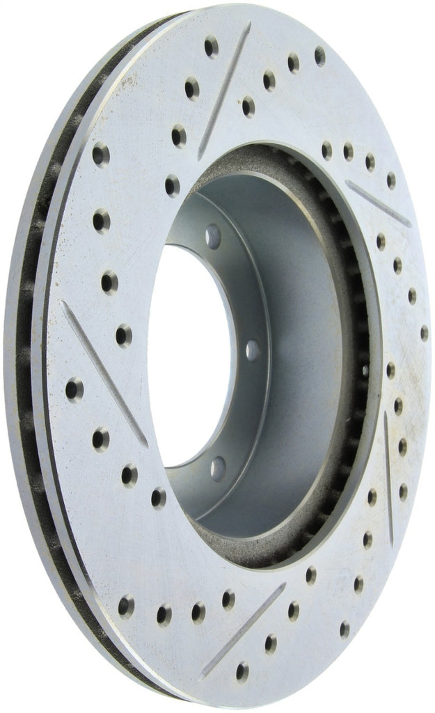 Stoptech 86-09 Toyota 4Runner / Hilux Select Sport Drilled/Slotted Rotor Front Left