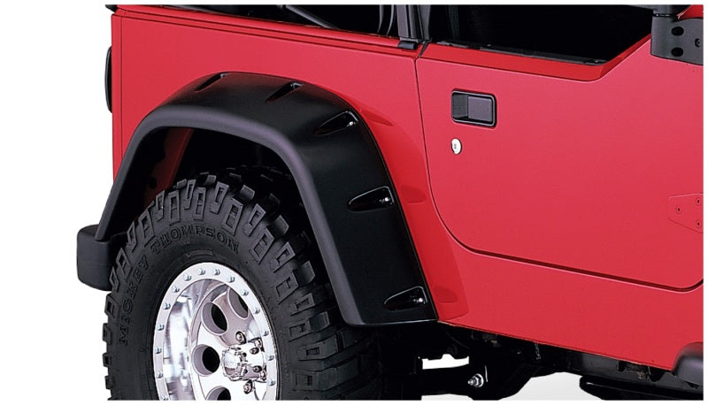 Bushwacker 97-06 Jeep TJ Max Pocket Style Flares 2pc - Black