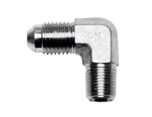 Load image into Gallery viewer, Wilwood 90 Deg Elbow Fitting -4 AN NPT Male to 1/8-27