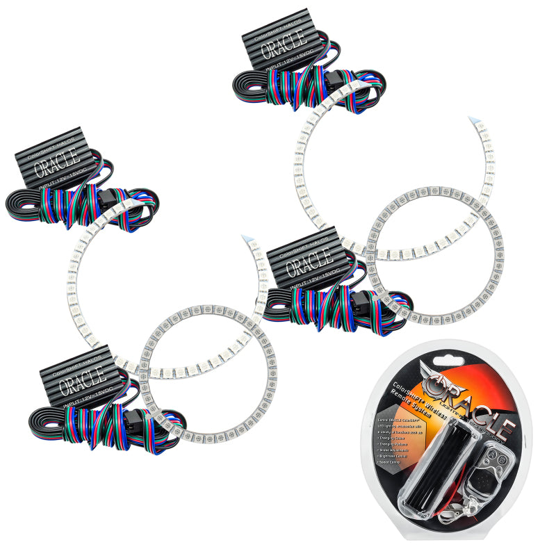 Oracle BMW 3 Series 06-11 LED Halo Kit - Non-Projector - ColorSHIFT - GTR Auto