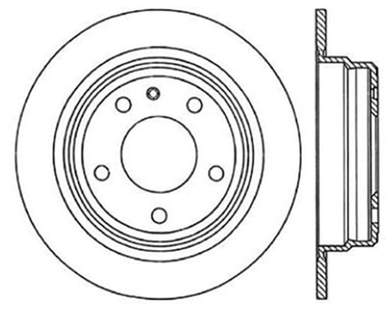 StopTech 82-89 BMW 635CSi Sport Cryo Slotted & Drilled Rear Left Rotor