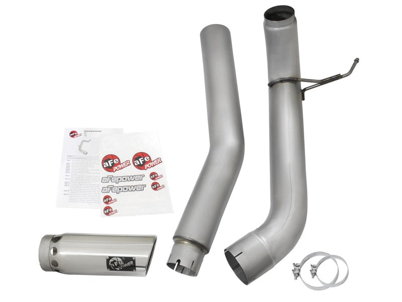 aFe Atlas Exhaust 5in DPF-Back Exhaust Aluminized Steel 2016 Nissan Titan XD V8-5.0L w/ Polished Tip