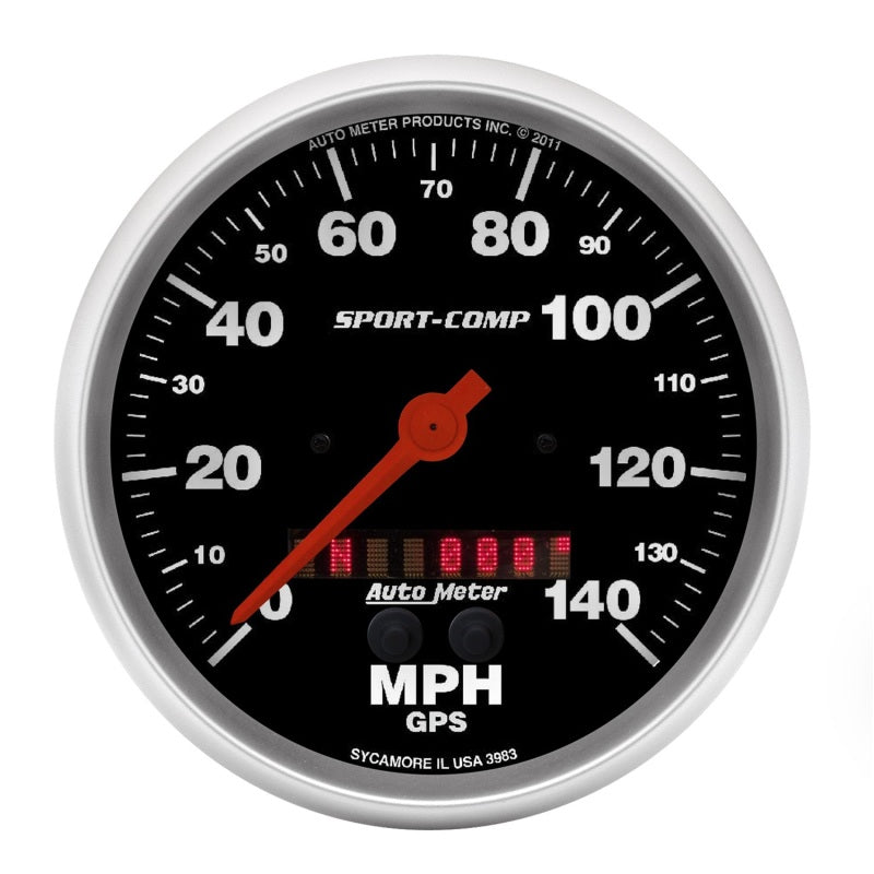 AutoMeter Gauge Speedometer 5in. 140MPH Gps Sport-Comp