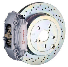 Load image into Gallery viewer, Brembo 66-89 911S/SC/Carrera Rear GT BBK 4 Piston Cast 2pc 309x28 1pc Rotor Drilled-Silver