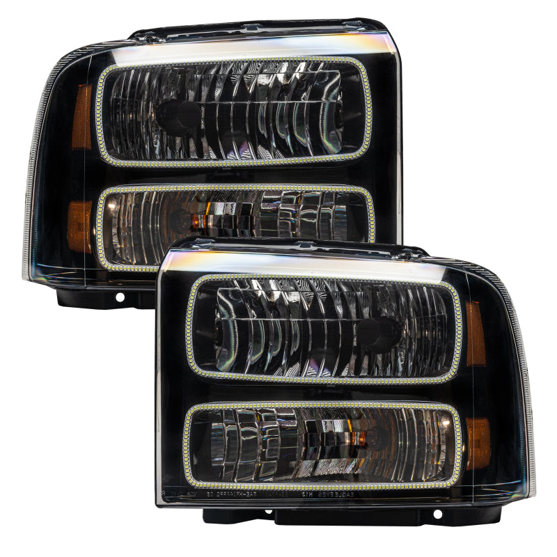 Oracle 05-07 Ford F-250/350 SMD HL - Black - ColorSHIFT w/ Simple Controller