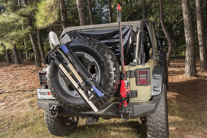 Rugged Ridge Spare Tire Tool Rack System