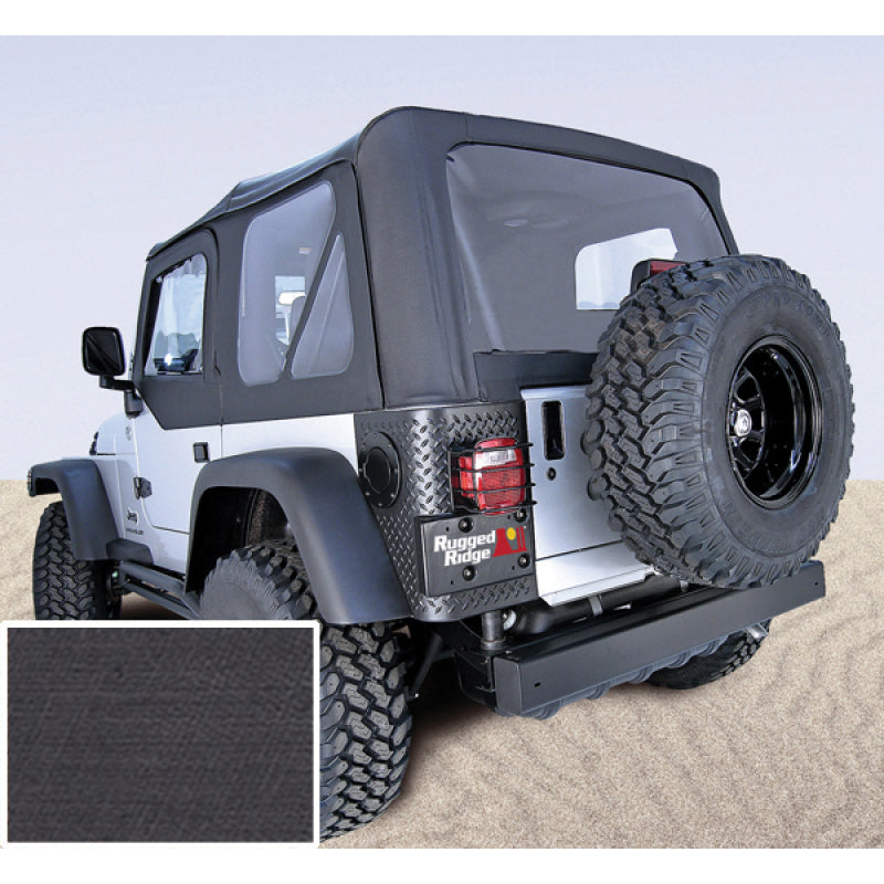 Rugged Ridge XHD Soft Top Black Tinted Windows 97-06 Jeep Wrangler