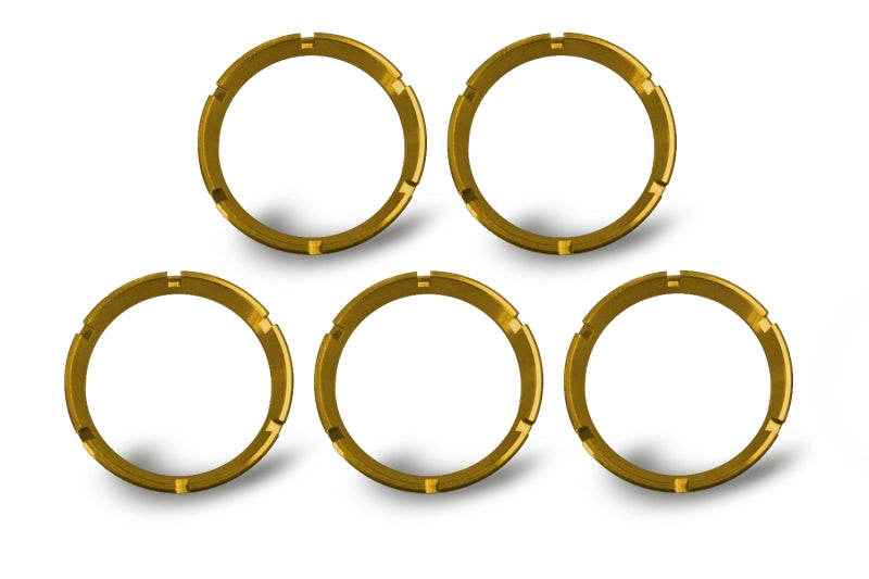 KC HiLiTES FLEX Series Colored Bezel Rings (5 pack) - Gold