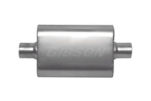 Load image into Gallery viewer, Gibson CFT Superflow Center/Center Oval Muffler - 4x9x18in/2.5in Inlet/2.5in Outlet - Stainless
