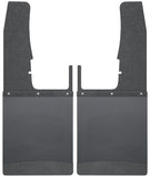 Husky Liners 09-16 Dodge Ram 1500/2500/3500 12in W Black Top & Weight Kick Back Front Mud Flaps