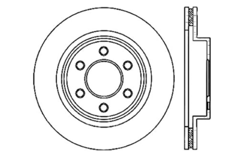 StopTech Power Slot 01-06 & 08-10 Dodge Viper SRT-10 Drilled & Slotted Right Rear Rotor