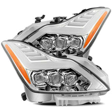 Load image into Gallery viewer, AlphaRex 08-13 Infiniti G37 NOVA LED Projector Headlights Plank Style Design Chrome