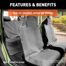 Load image into Gallery viewer, Curt Seat Defender 58in x 23in Removable Waterproof Brown Bucket Seat Cover