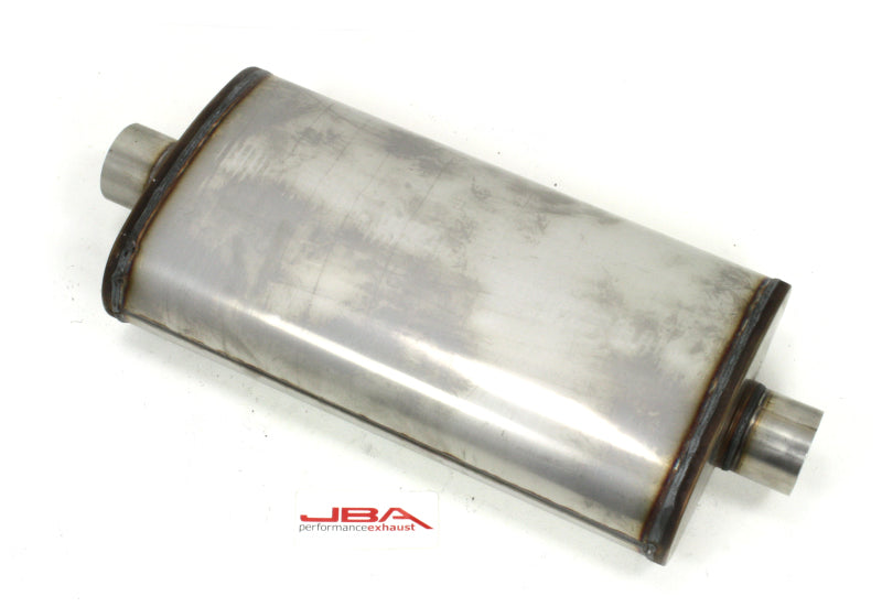 JBA Universal Dual Core 304SS Muffler 22x11x6 3in Inlet Diameter