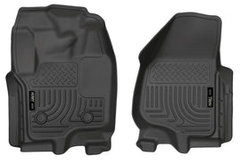 Husky Liners 12-15 Ford Super Duty Crew & Extended Cab WeatherBeater Front Row Black Floor Liners - GTR Auto