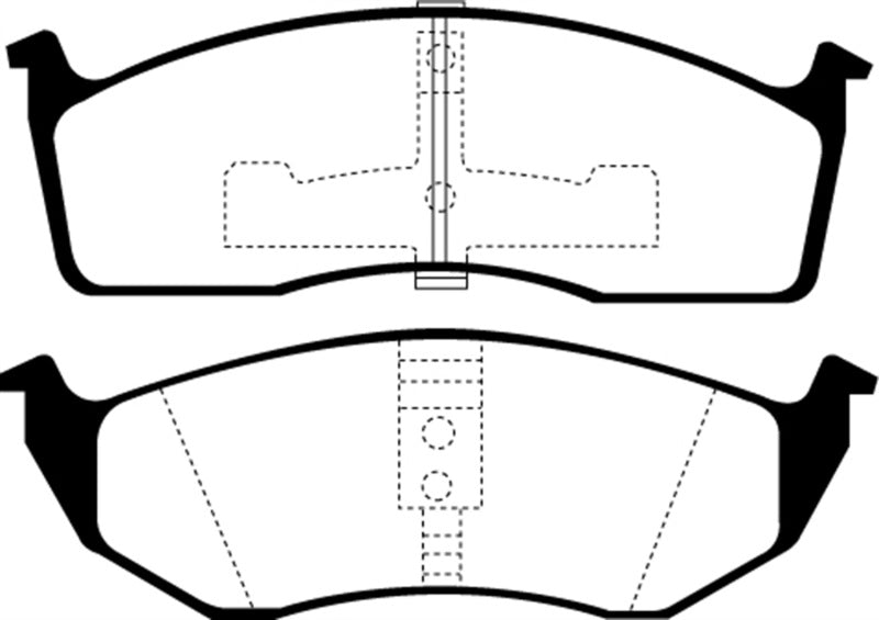 EBC 93-94 Chrysler Concorde 3.3 Greenstuff Front Brake Pads