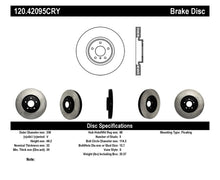 Load image into Gallery viewer, Stoptech Premium Cryo Front Brake Rotor 08-13 Infiniti G37