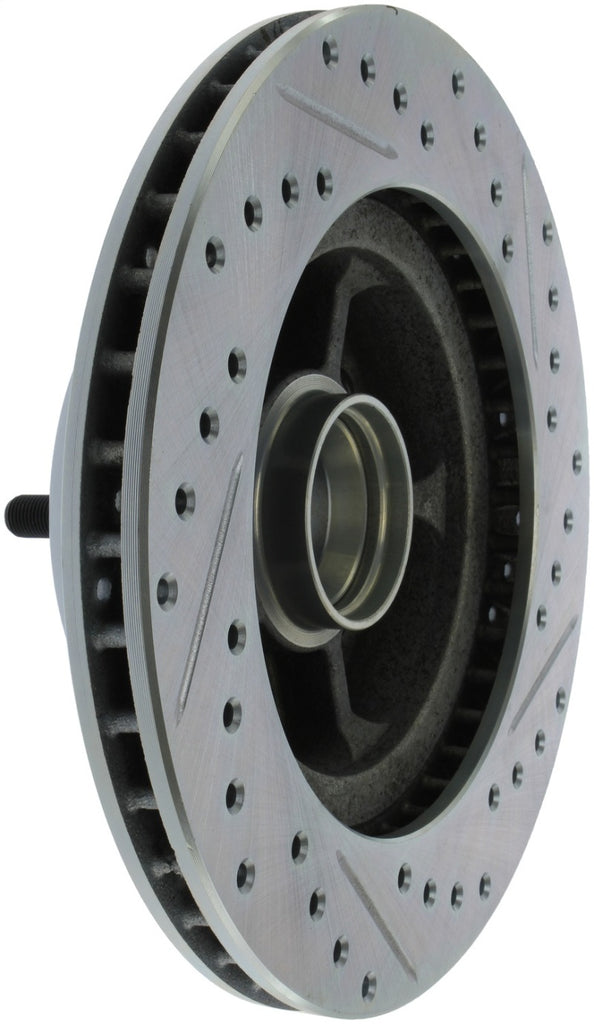 StopTech 68-73 Ford Mustang Select Sport Slotted & Drilled Front Right Rotor