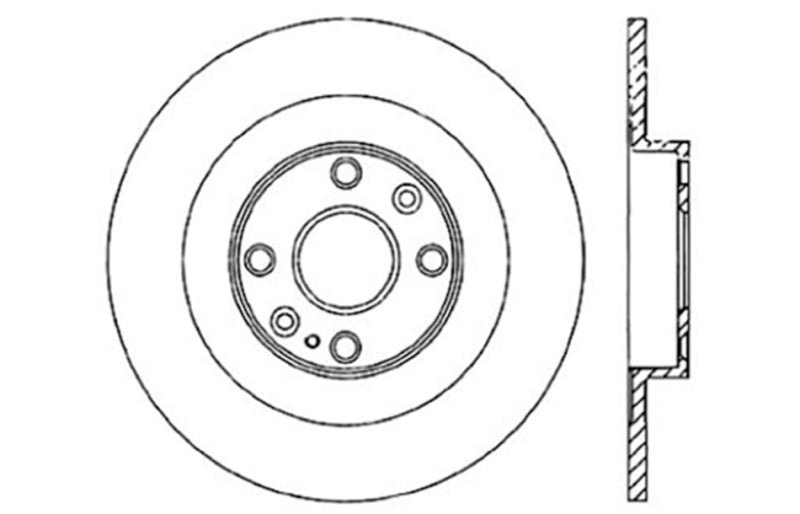 StopTech 01-05 Miata MX-5 Hard Suspension / 04-05 MX-5 MazdaSpeed SportStop Slotted & Drilled Right