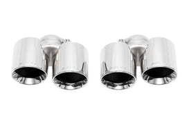 SOUL 05-08 Porsche 997.1 Carrera Bolt On Exhaust Tips - Polished Chrome