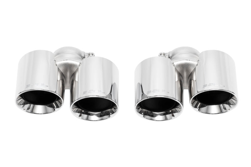 SOUL 09-11 Porsche 997.2 Carrera Bolt On Exhaust Tips - Polished Chrome