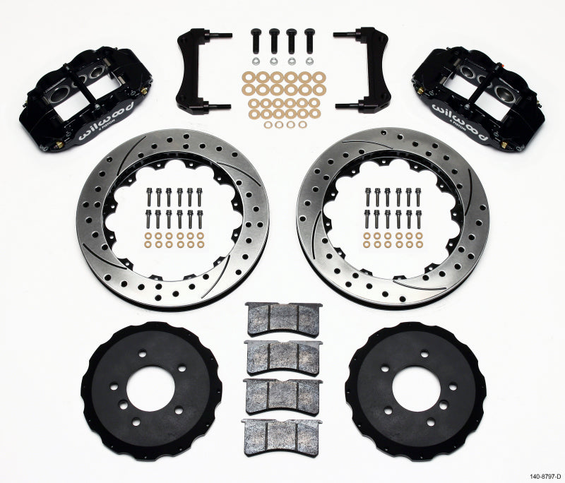 Wilwood Narrow Superlite 6R Front Hat Kit 13.06in Drilled E36 BMW M3