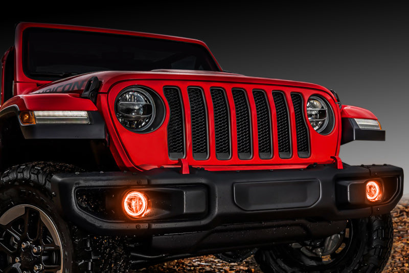 Oracle Jeep Wrangler JL/Gladiator JT LED Surface Mount Fog Light Halo Kit - ColorSHIFT - GTR Auto