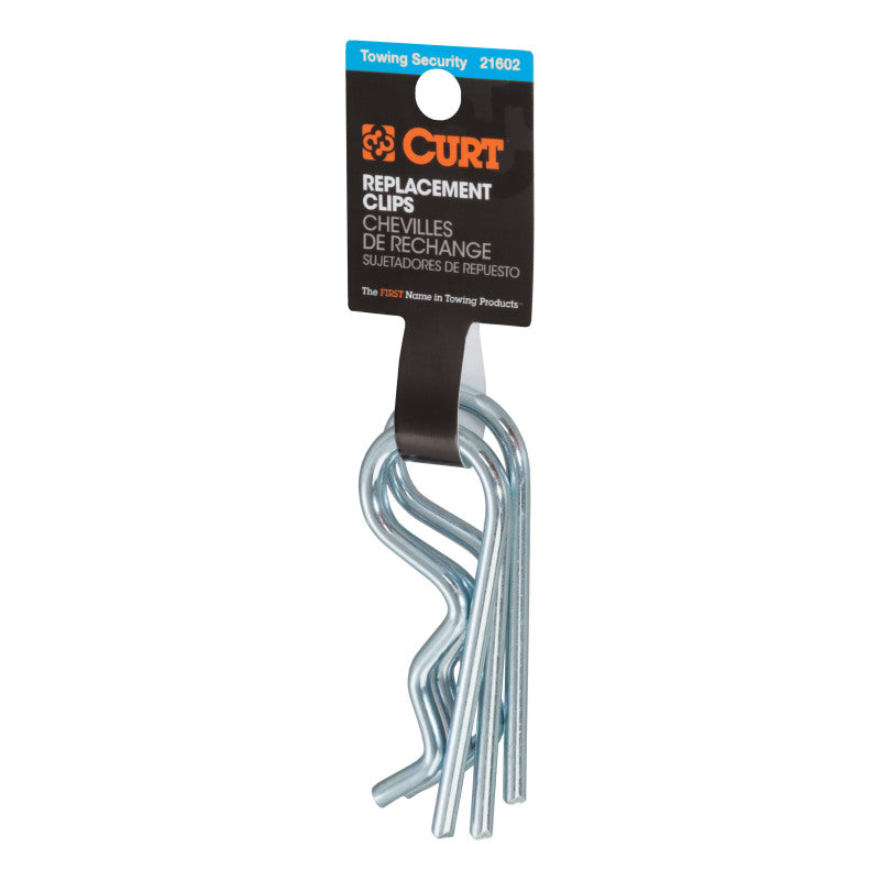 Curt Hitch Clips (Fits 1/2in or 5/8in Pin Zinc 3-Pack)