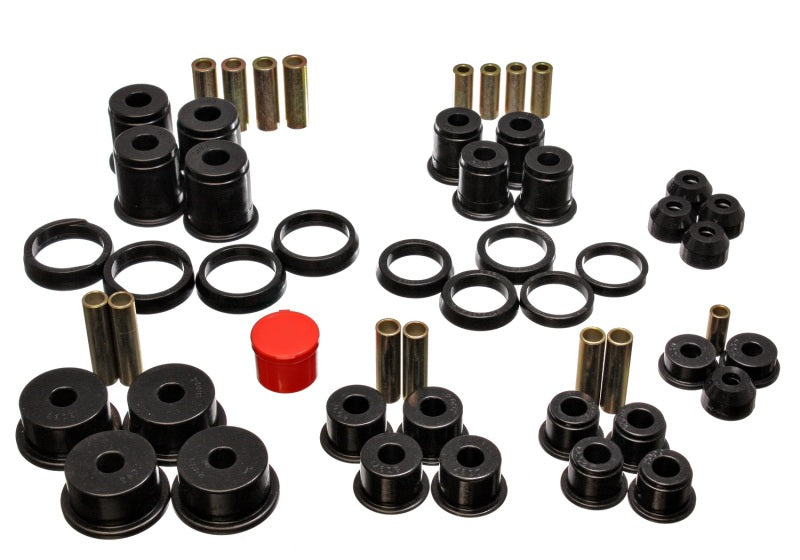 Energy Suspension 84-01 Jeep Cherokee/Wagoneer/Comanche Black Hyper-Flex Master Bushing Set - GTR Auto