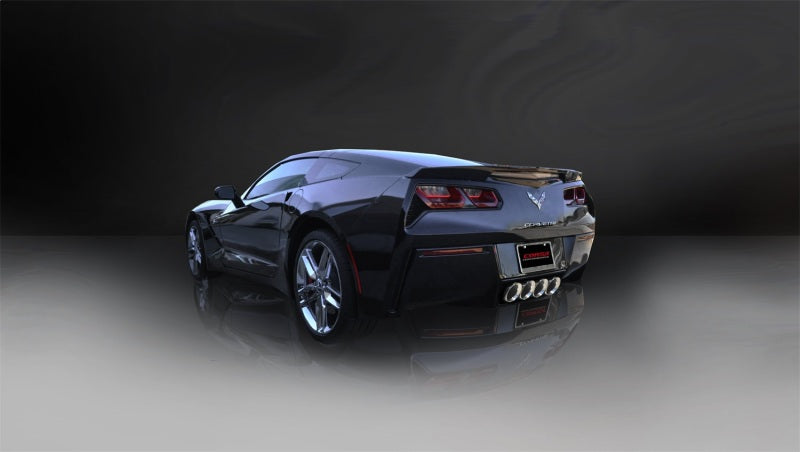 Corsa 14-18 Chevy Corvette C7 2.75in Dual Rear Xtreme Valve-Back Exhaust w/ Quad 4.5in Polished Tips