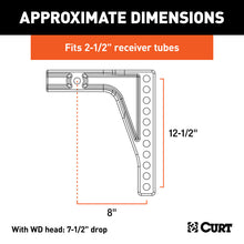 Load image into Gallery viewer, Curt Weight Distribution Shank (2-1/2in Shank 8in Drop)