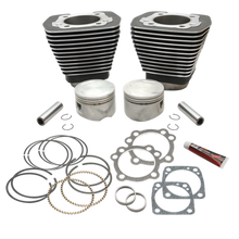 Load image into Gallery viewer, S&amp;S Cylinder 84-99 BT w/Super Stock Cylinder Heads 89in 3 1/2in Bore Cylinder &amp; Piston Kit - Wblack