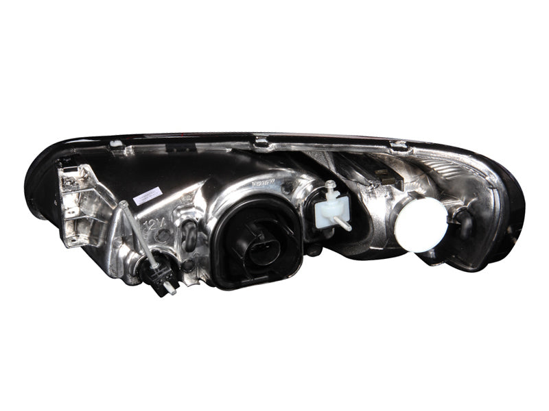 ANZO 2001-2004 Dodge Stratus Crystal Headlights Black