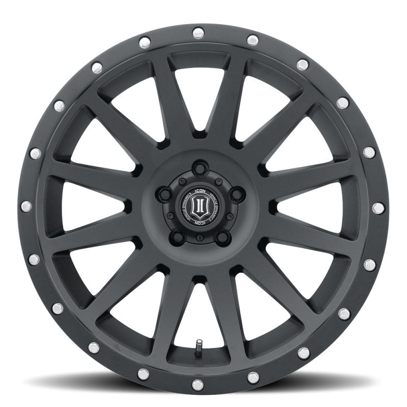 ICON Compression 20x10 6x135 -19mm Offset 4.75inBS Satin Black Wheel