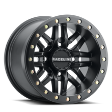 Load image into Gallery viewer, Raceline A91B Ryno 14x7in / 4x137 BP / 10mm Offset / 110.18mm Bore - Satin Black Beadlock Wheel