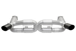 SOUL 06-09 Porsche 997.1 Turbo Sport X-Pipe Exhaust (w/ 200 Cell Cats) - GT2 Style Satin Black Tips