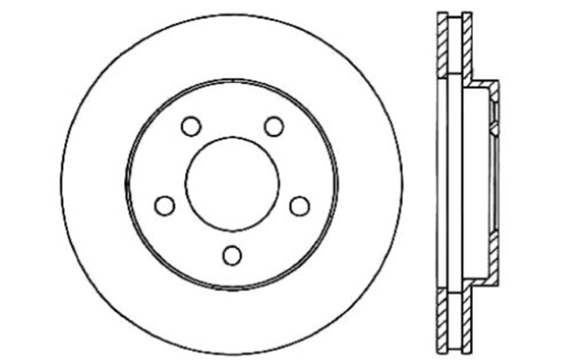 StopTech Drilled Sport Brake Rotor