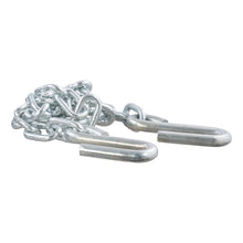 Load image into Gallery viewer, Curt 48in Safety Chain w/2 S-Hooks (5000lbs Clear Zinc Packaged)